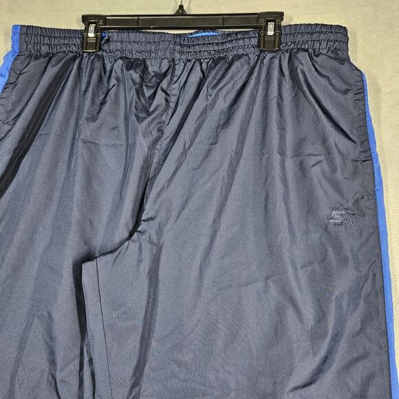 VTG Starter Track Pants Mens XL Blue Baggy Wide Leg Lined Skater Y2K Zip Ankle - Picture 2 of 15